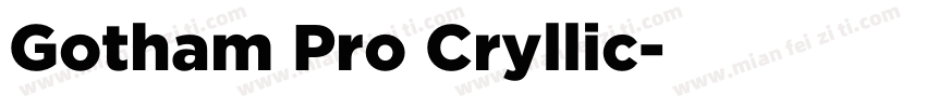 Gotham Pro Cryllic字体转换